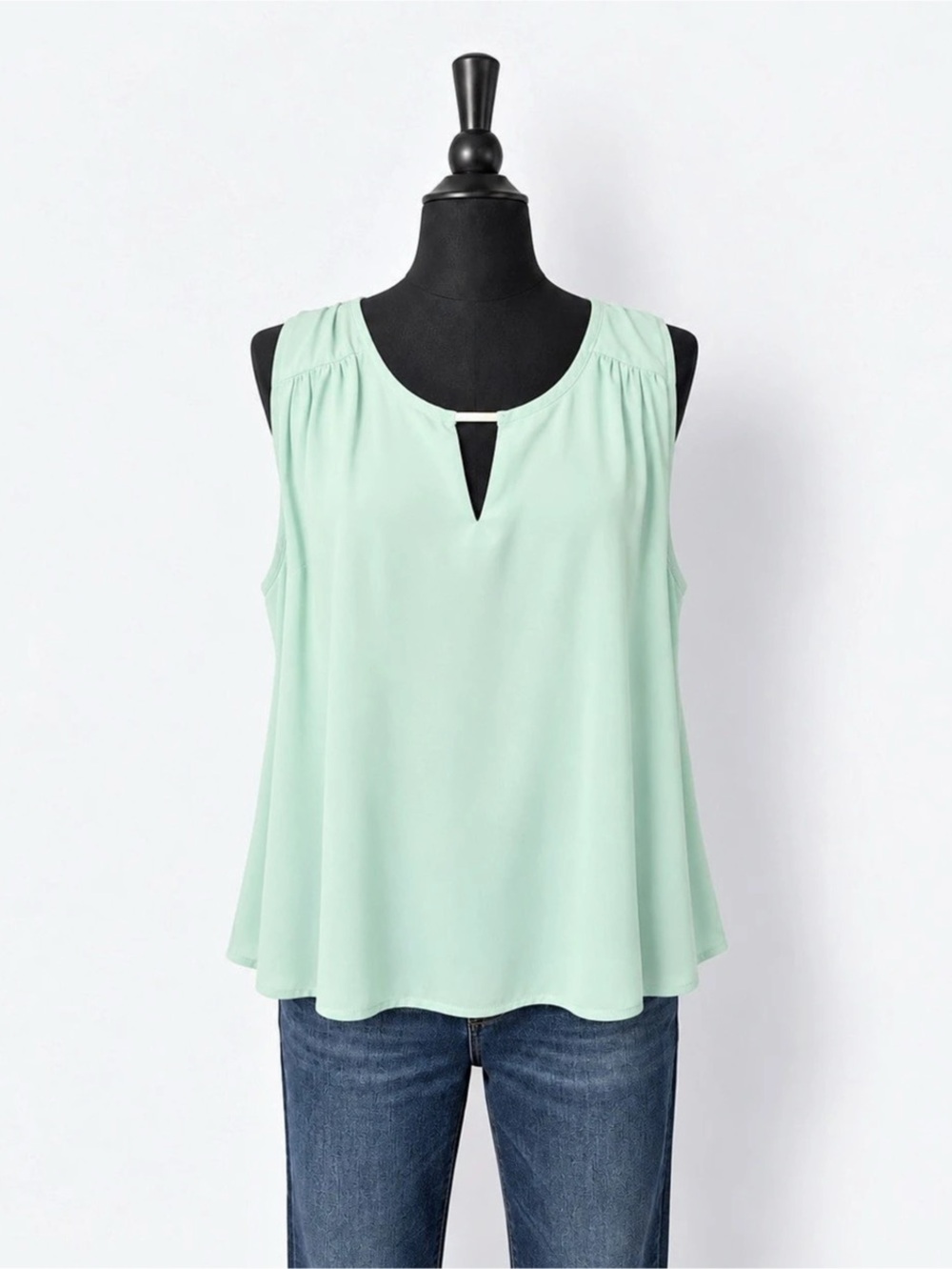 Torrid Sleeveless Blouse in Green Size 2